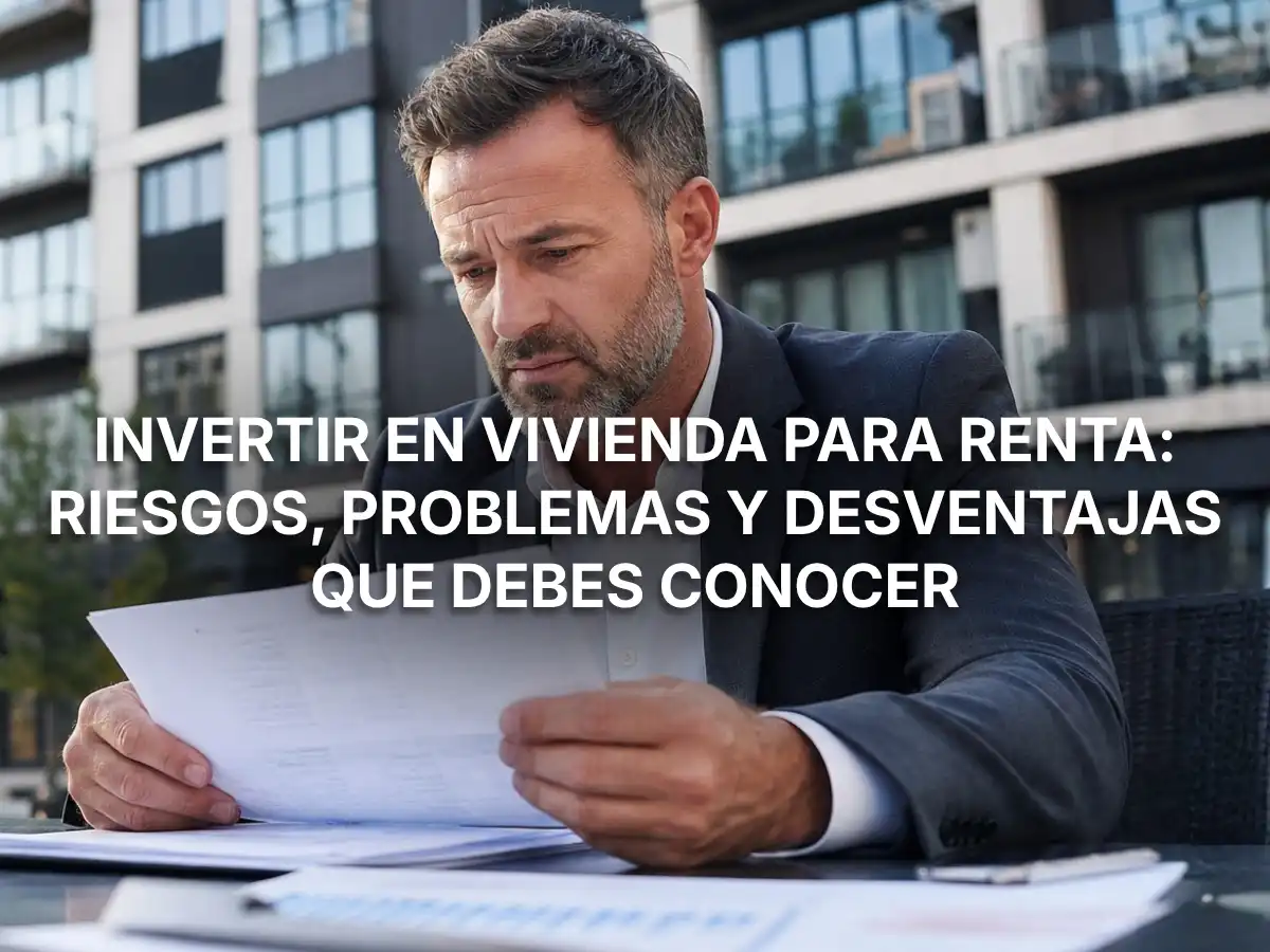 Invertir en vivienda para renta: riesgos, problemas y desventajas que debes conocer
